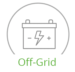off grid battery icon